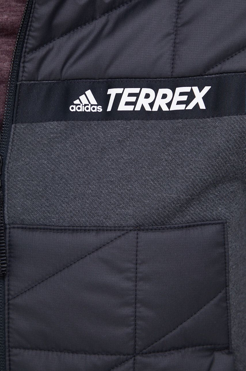 adidas TERREX Bunda adidas Performance GU8925 dámská šedá barva přechodná - Pepit.cz