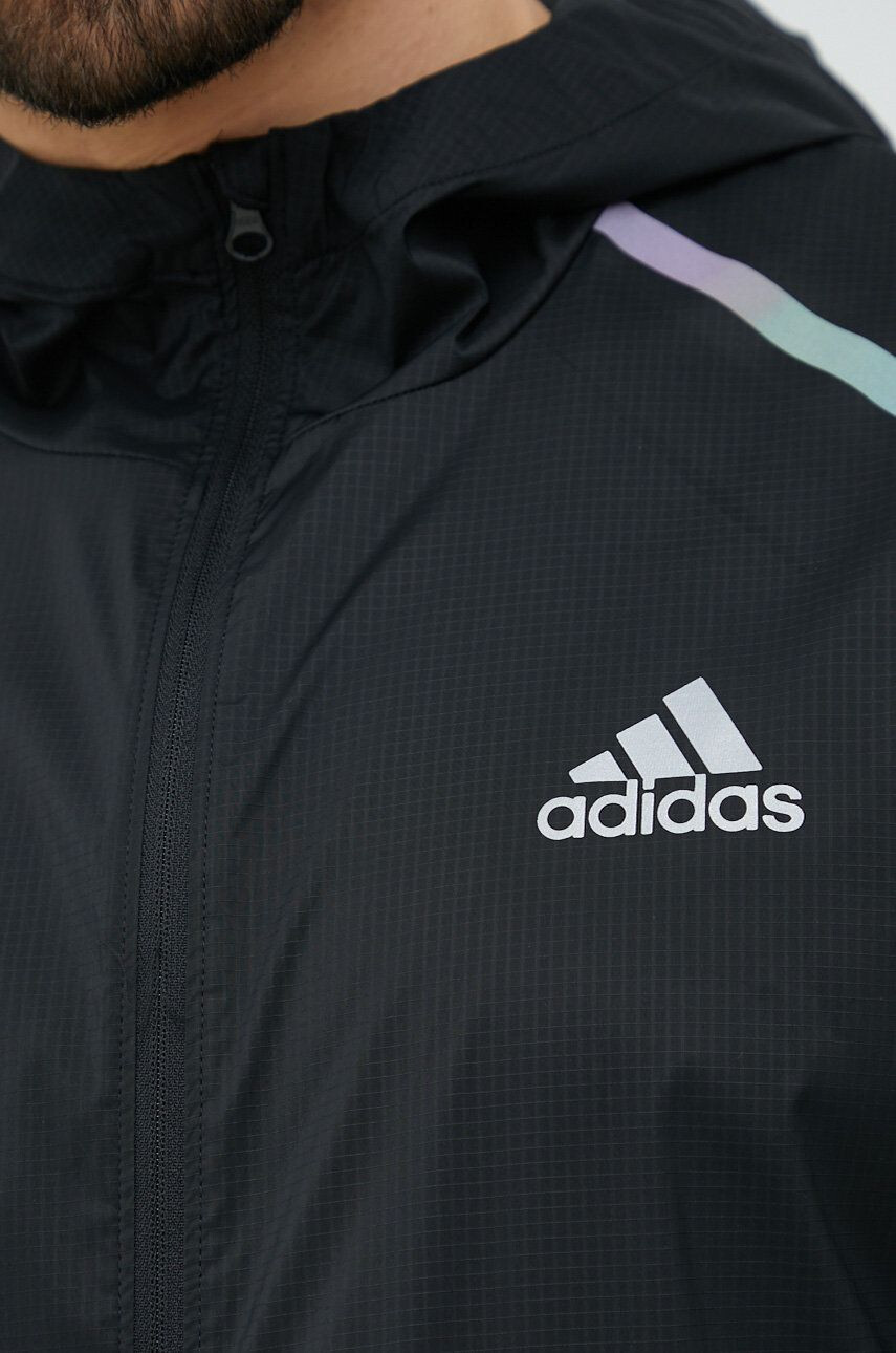 adidas Performance Bunda pánská černá barva přechodná - Pepit.cz