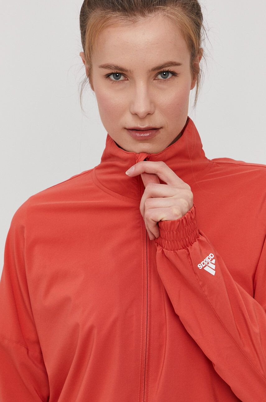 adidas Performance Bunda GL0694 dámská oranžová barva přechodná - Pepit.cz