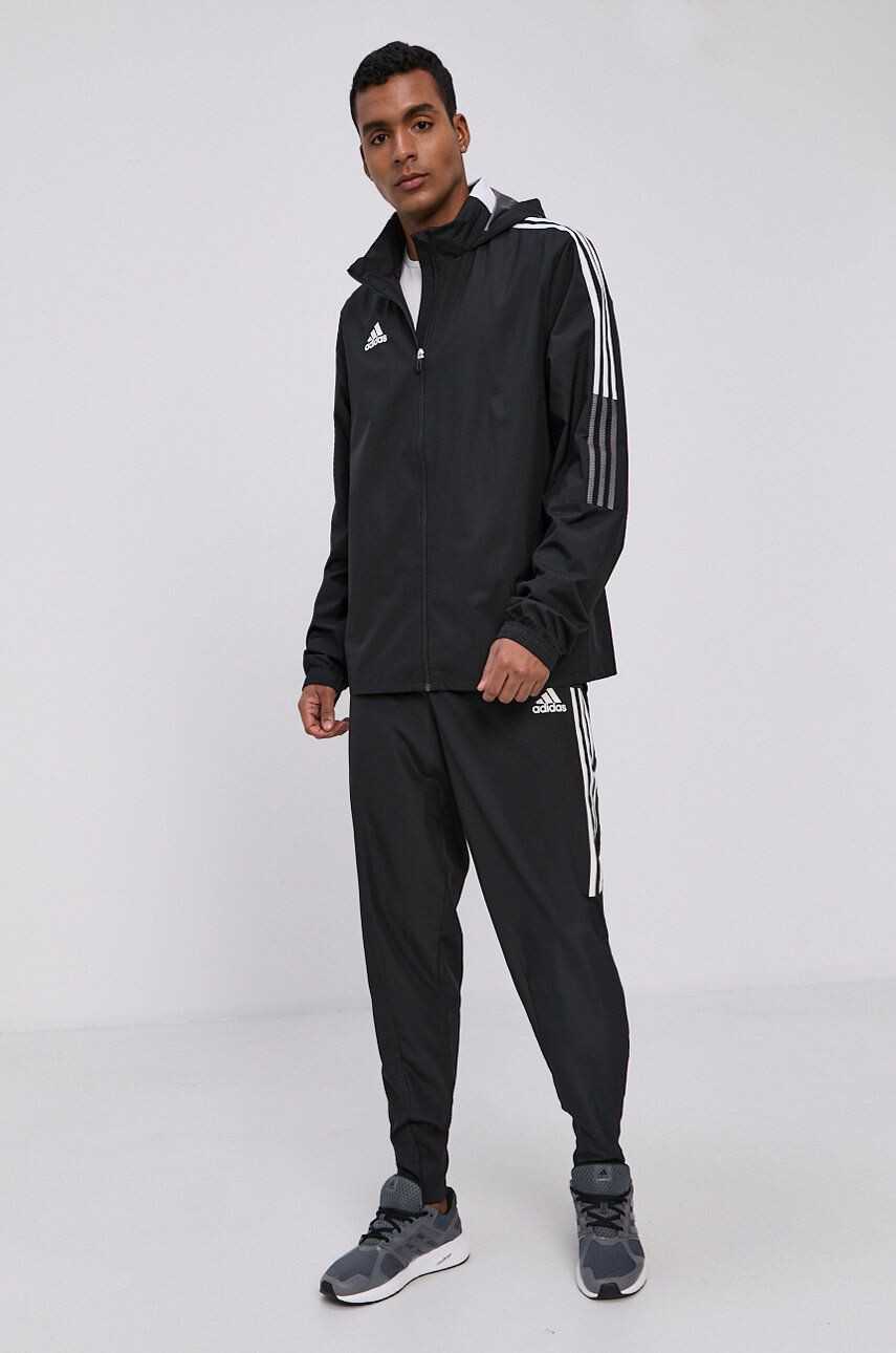 adidas Performance Bunda GH4466 pánská černá barva přechodná - Pepit.cz