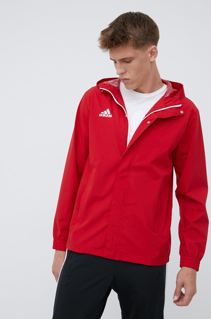 adidas Performance Bunda HG6299 pánská červená barva přechodná - Pepit.cz