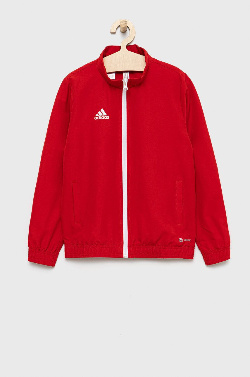 adidas Performance Dětská bunda H57540 červená barva - Pepit.cz