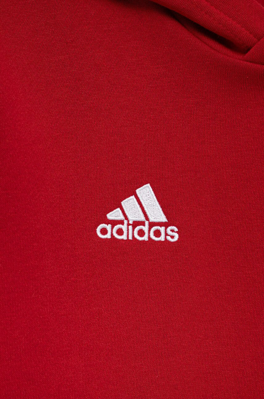 adidas Performance Dětská mikina H57566 červená barva hladká - Pepit.cz