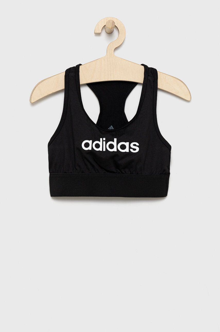 adidas Performance Dětská sportovní podprsenka H62268 černá barva - Pepit.cz