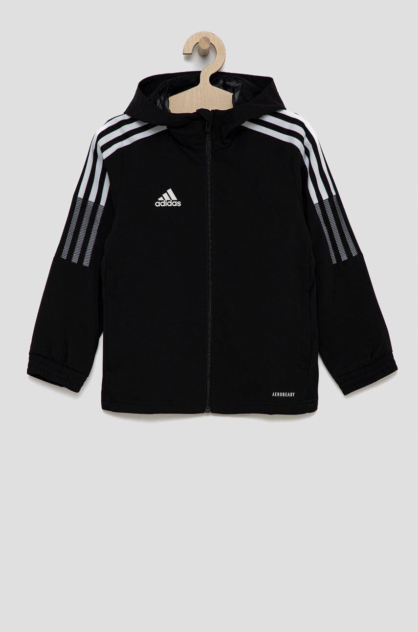 adidas Performance Dětská bunda GP4975 černá barva - Pepit.cz