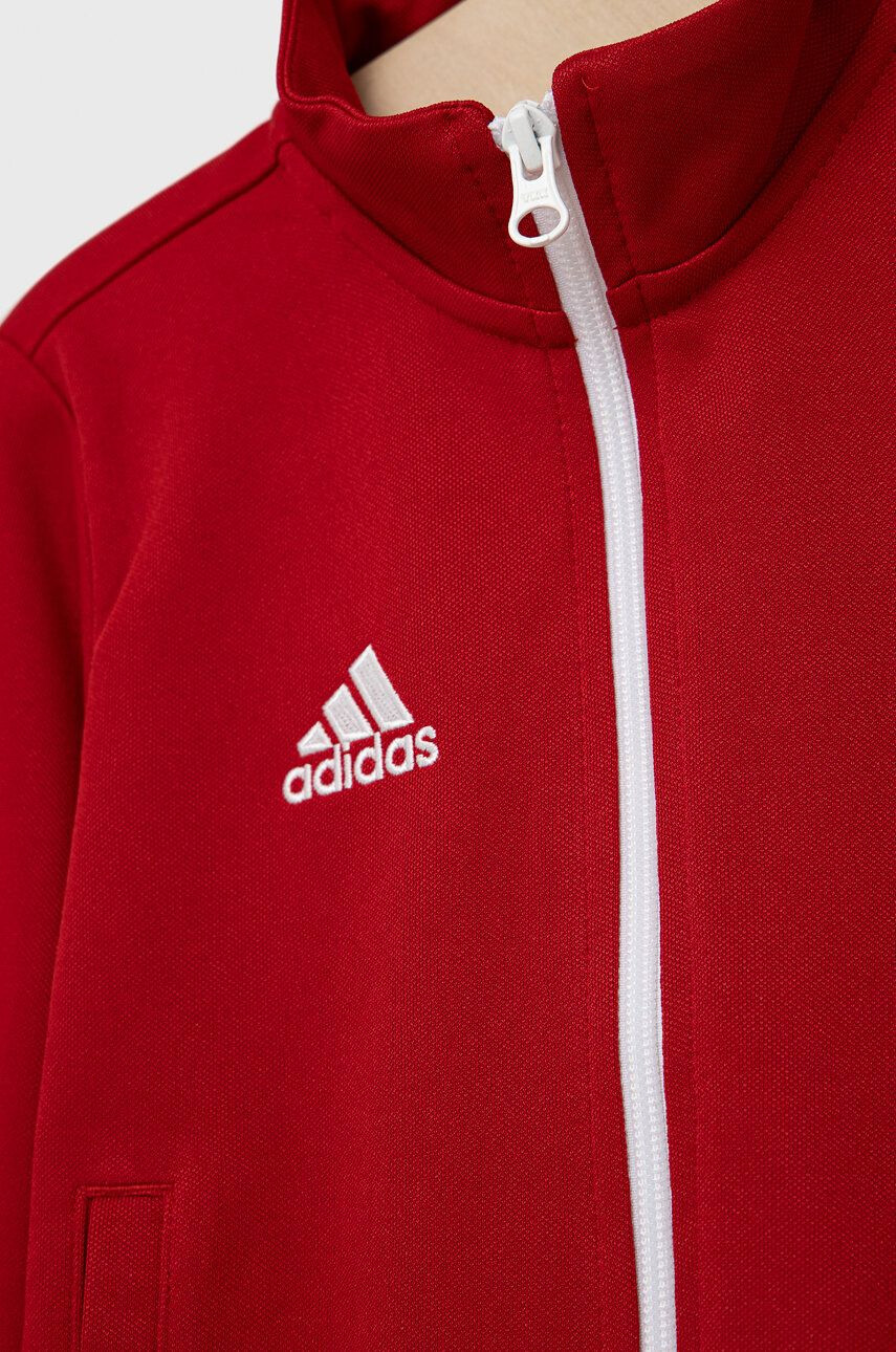 adidas Performance Dětská mikina fialová barva s kapucí s aplikací - Pepit.cz