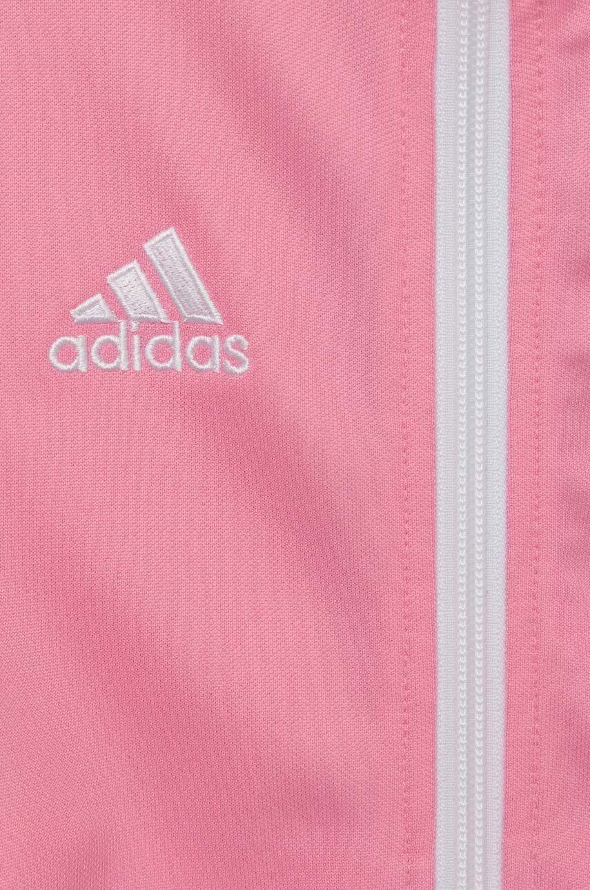 adidas Performance Dětská mikina ENT22 TK JKTY růžová barva hladká - Pepit.cz