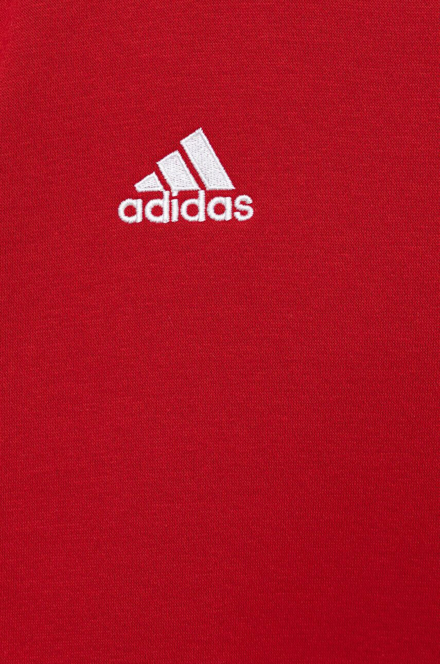 adidas Performance Dětská mikina H57473 červená barva hladká - Pepit.cz