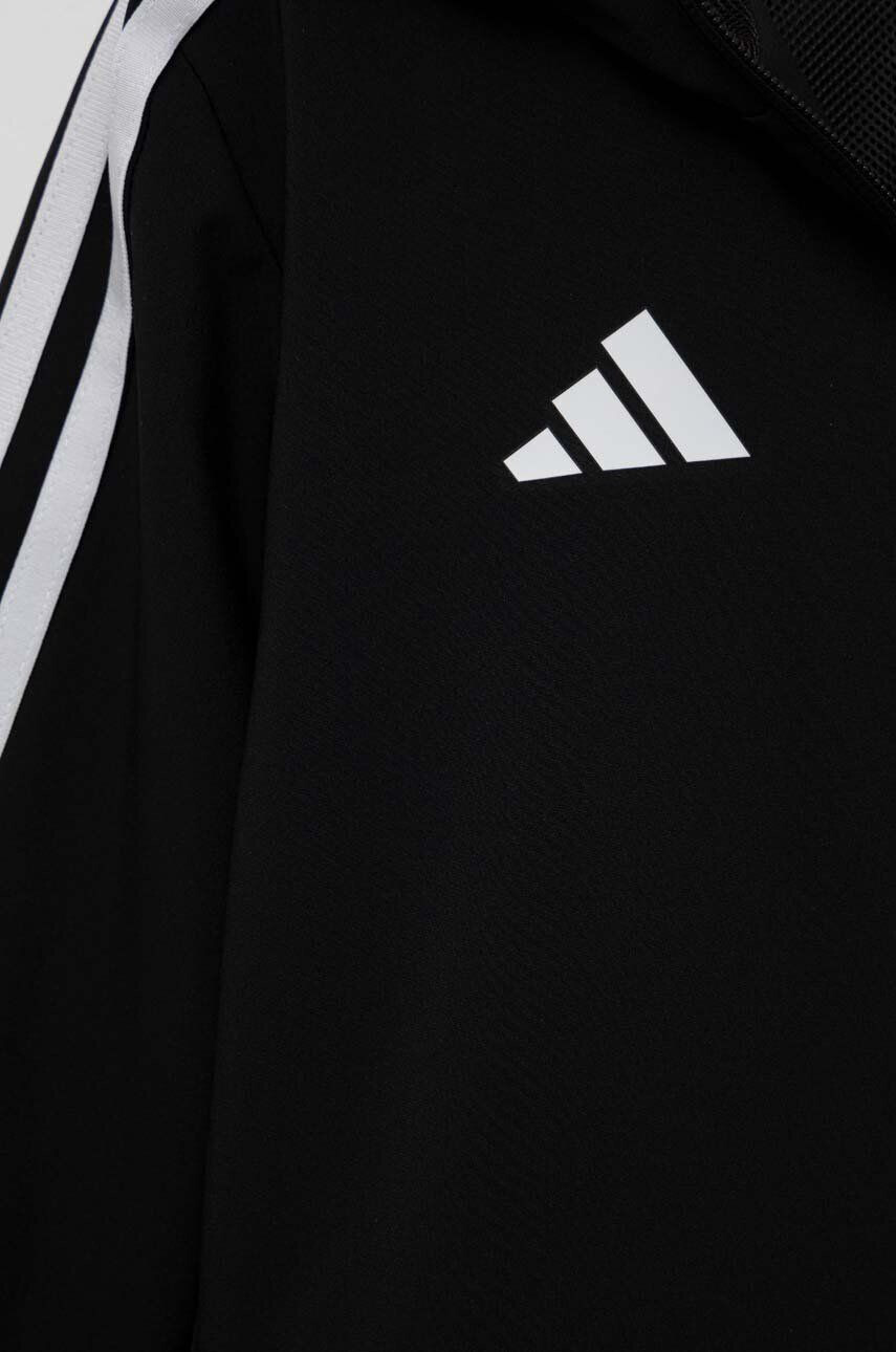 adidas Performance Dětská mikina TIRO23 L WB Y černá barva s kapucí s aplikací - Pepit.cz