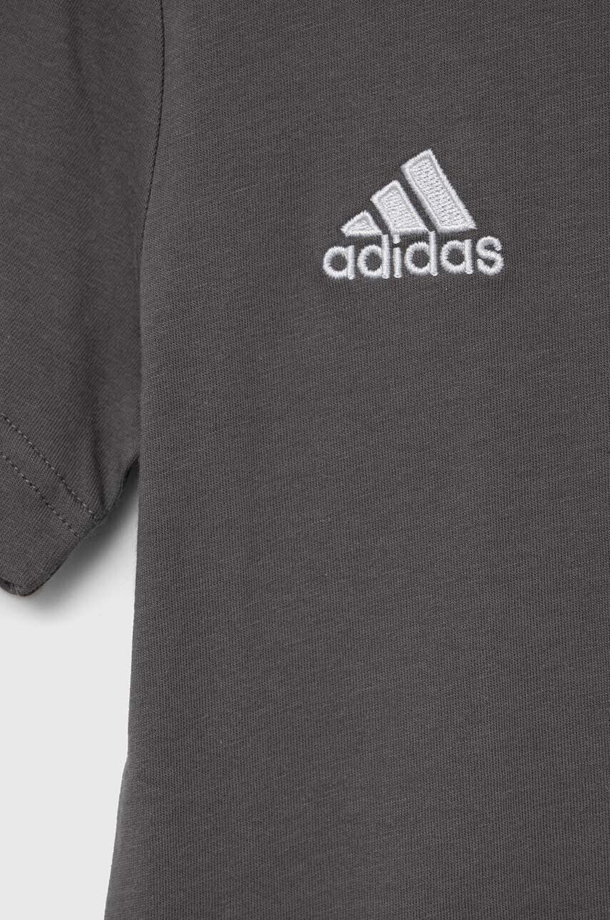 adidas Performance Dětské bavlněné tričko ENT22 TEE Y šedá barva s aplikací - Pepit.cz