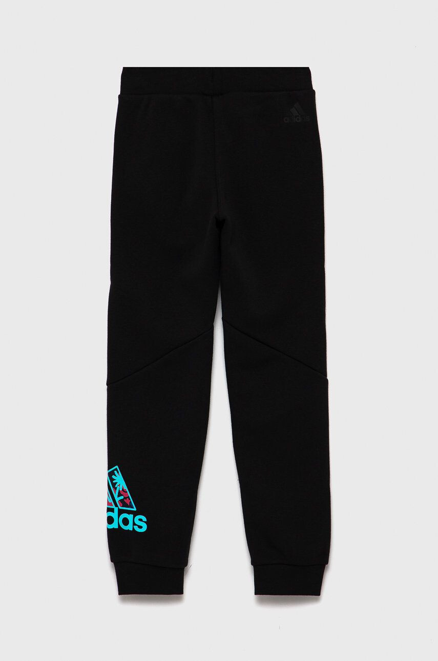 adidas Performance Dětské kalhoty H40241 černá barva hladké - Pepit.cz