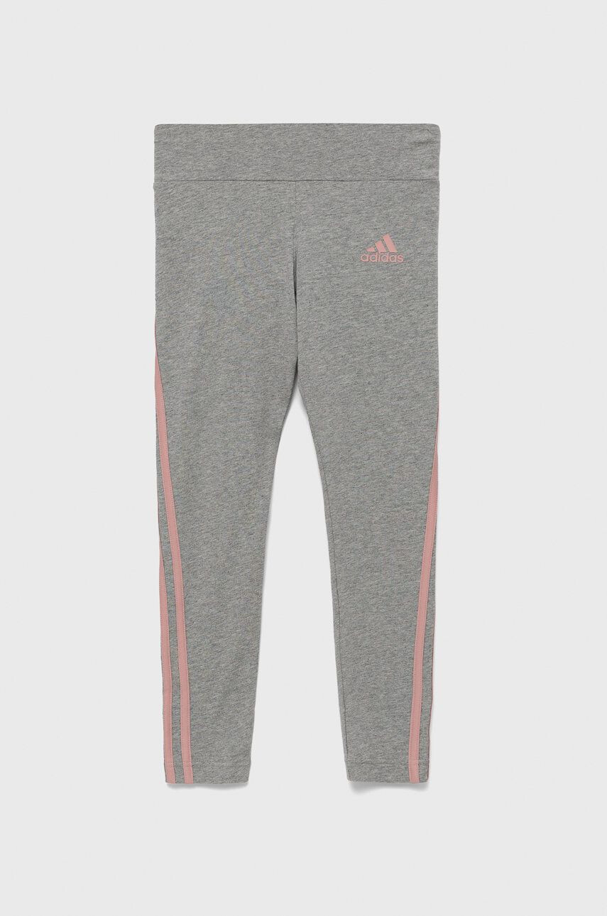 adidas Performance Dětské legíny HD4368 šedá barva s aplikací - Pepit.cz