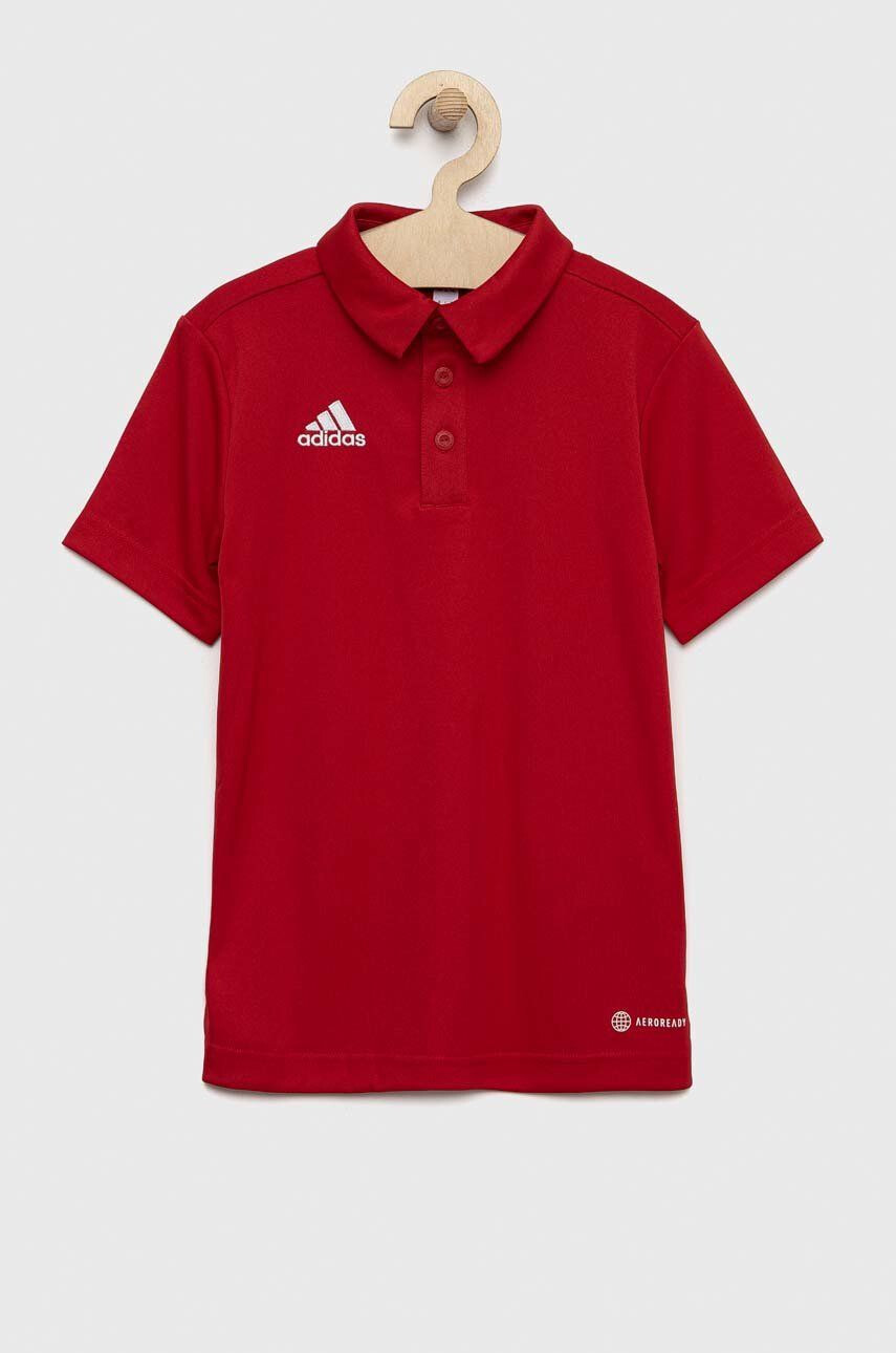 adidas Performance Dětské polo tričko ENT22 POLO Y červená barva - Pepit.cz