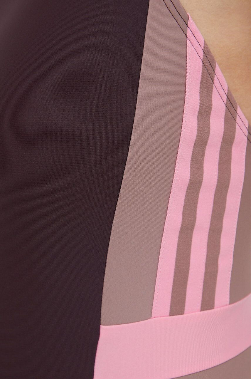 adidas Performance Jednodílné plavky 3-Stripes Colorblock černá barva měkký košík - Pepit.cz