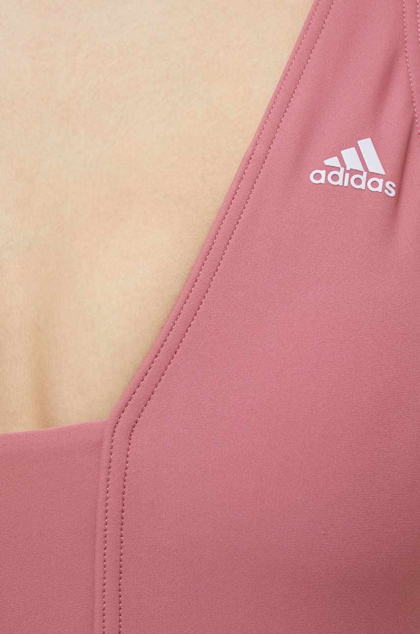 adidas Performance Jednodílné plavky Iconisea růžová barva mírně vyztužený košík - Pepit.cz