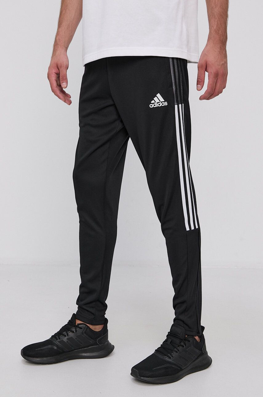 adidas Performance Kalhoty GH7305 pánské černá barva s aplikací - Pepit.cz