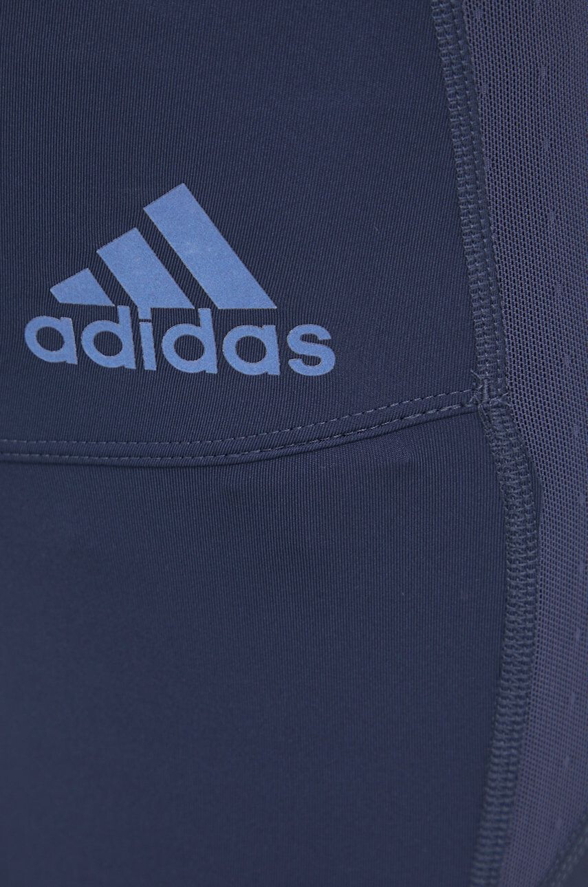 adidas Performance Běžecké legíny HB9310 dámské tmavomodrá barva hladké - Pepit.cz