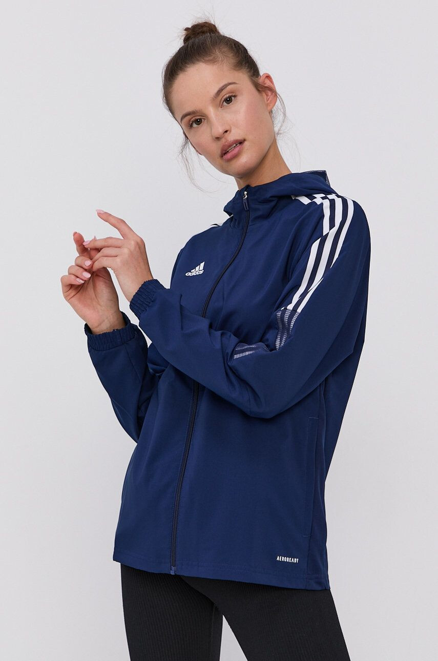 adidas Performance Mikina pánská černá barva hladká - Pepit.cz