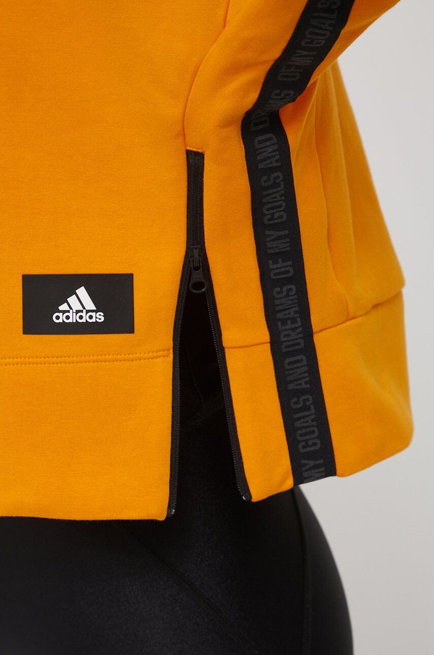 adidas Performance Mikina HG6253 dámská oranžová barva hladká - Pepit.cz