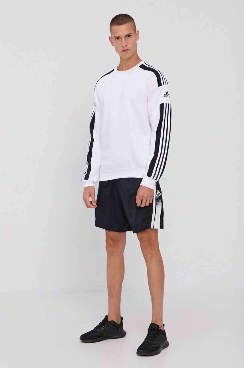 adidas Performance Mikina HG0724 pánská bílá barva s potiskem - Pepit.cz