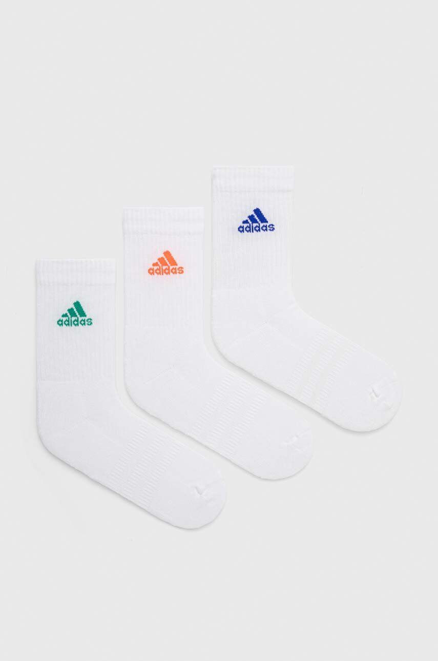 adidas Performance Ponožky 3-pack bílá barva - Pepit.cz