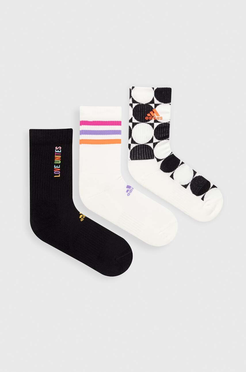 adidas Performance Ponožky Pride Love Unites 3-pack bílá barva - Pepit.cz