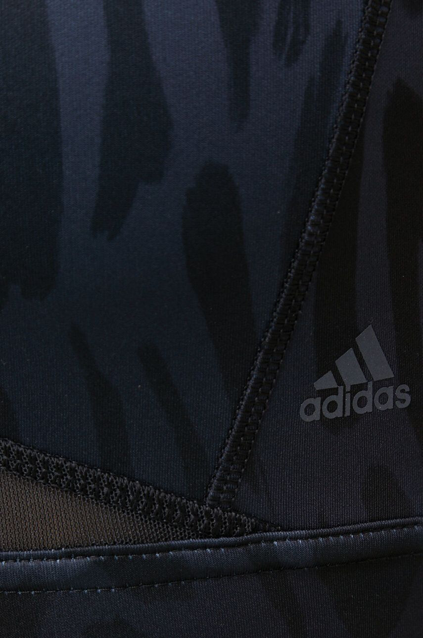 adidas Performance Sportovní podprsenka H64690 tmavomodrá barva vzorovaný - Pepit.cz