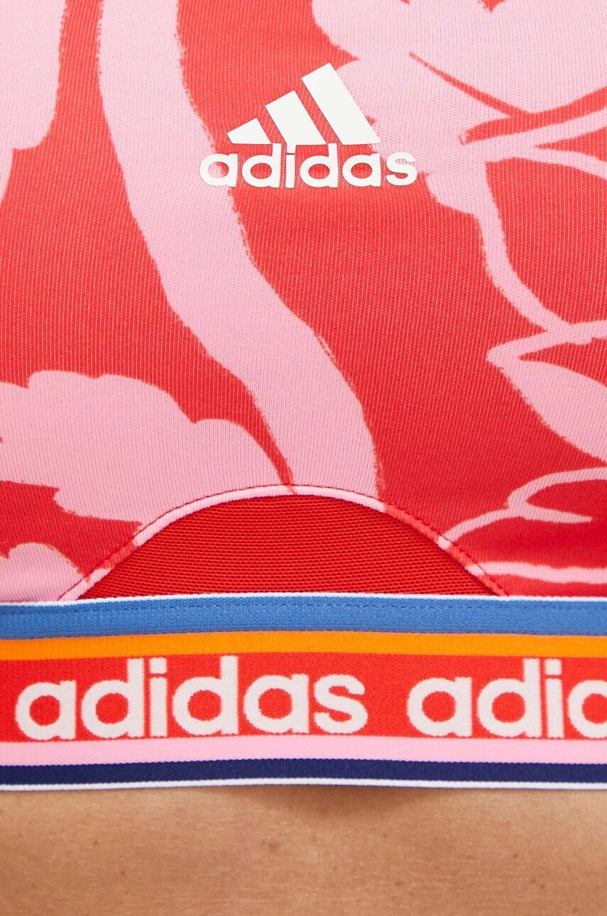 adidas Performance Sportovní podprsenka Farm červená barva - Pepit.cz