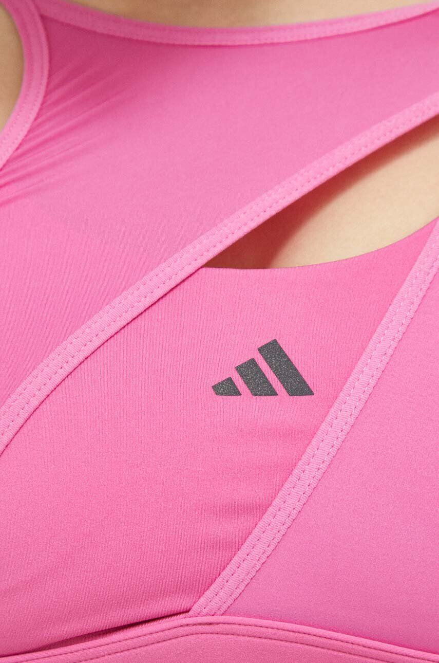 adidas Performance Sportovní podprsenka Powerimpact Luxe růžová barva - Pepit.cz