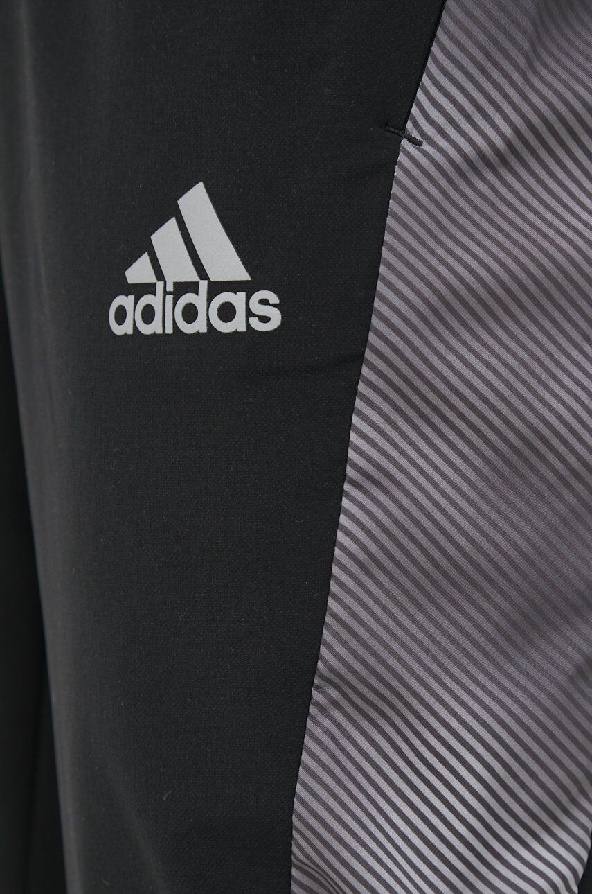 adidas Performance Tepláky pánské černá barva s potiskem - Pepit.cz