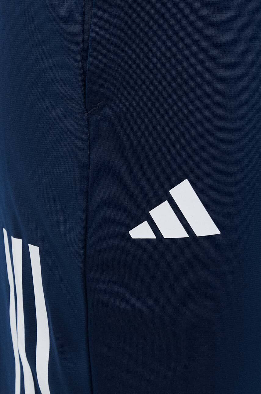 adidas Performance Tréninkové kalhoty 3 Stripes tmavomodrá barva s potiskem - Pepit.cz