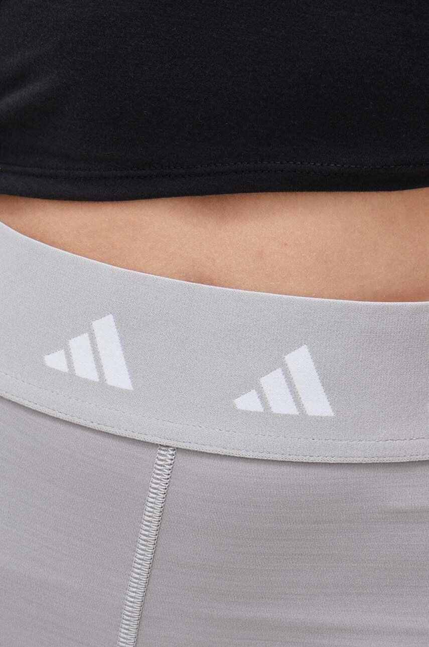 adidas Performance Tréninkové legíny Techfit šedá barva s potiskem - Pepit.cz