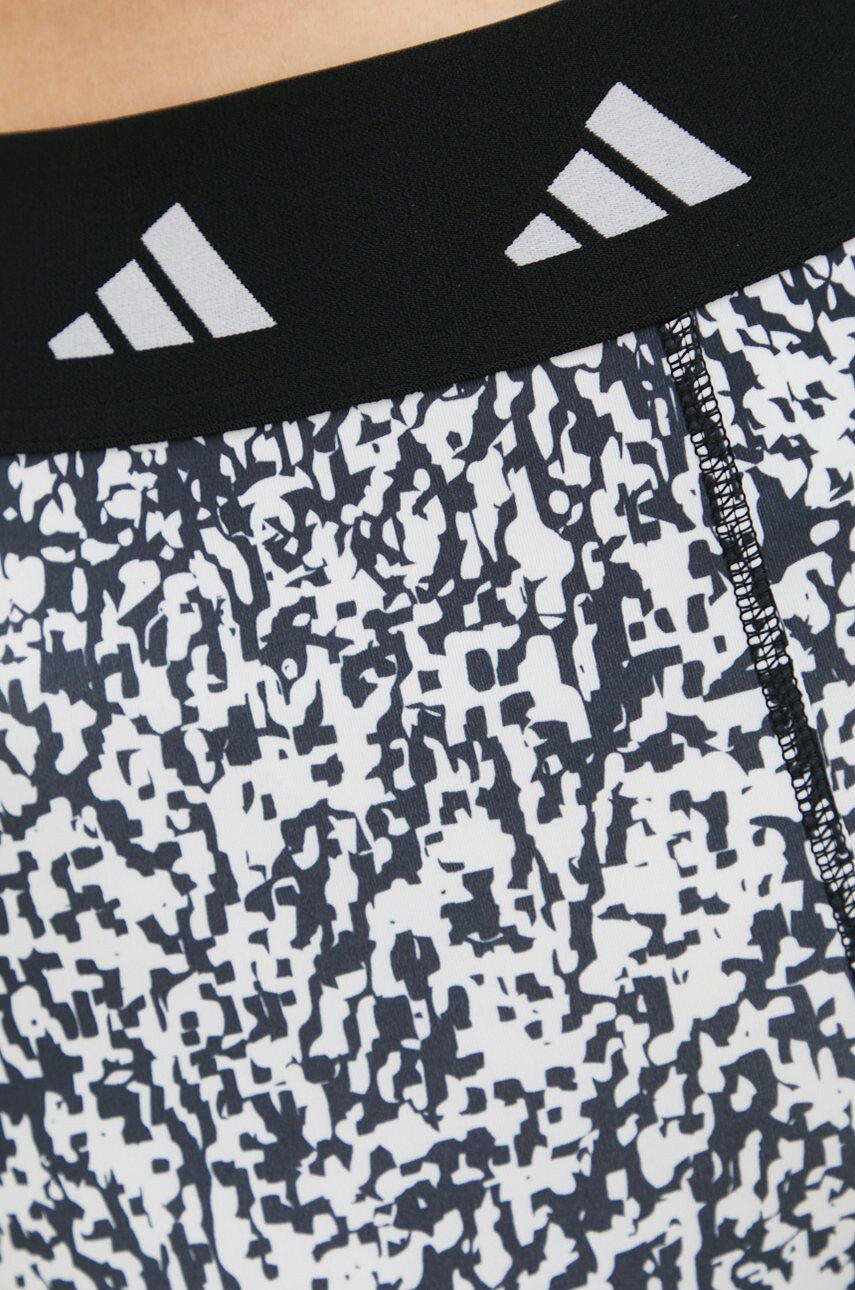 adidas Performance Tréninkové legíny Techfit Pixeled Camo dámské bílá barva vzorované - Pepit.cz