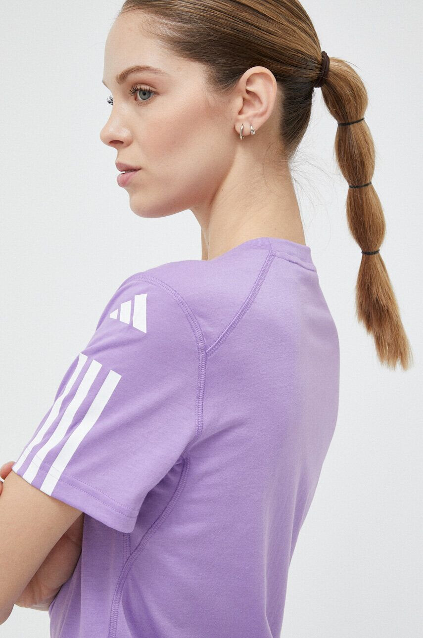 adidas Performance Tréninkové tričko Training Essentials fialová barva - Pepit.cz