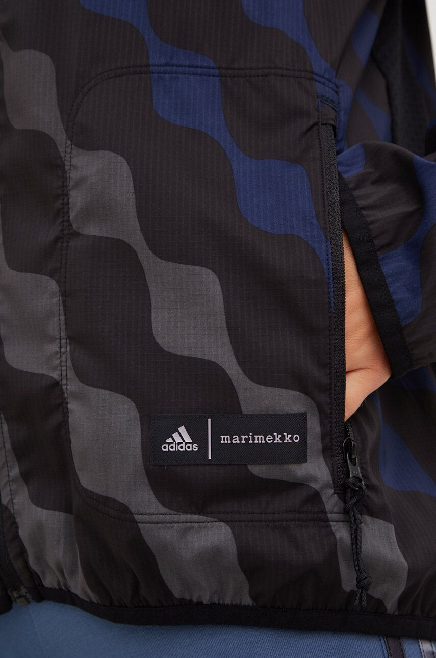 adidas Performance Větrovka Marimekko černá barva přechodná - Pepit.cz