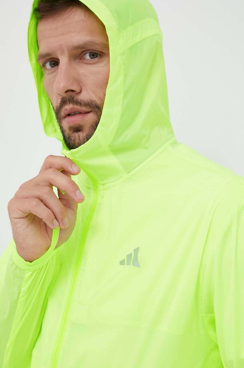 adidas Performance Větrovka Ultimate zelená barva přechodná - Pepit.cz