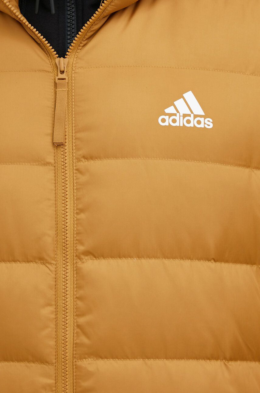 adidas Péřová bunda pánská žlutá barva zimní - Pepit.cz