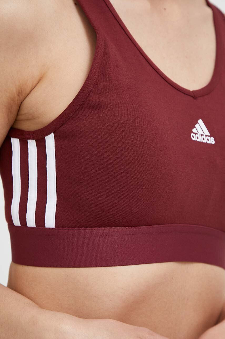 adidas Sportovní podprsenka vínová barva - Pepit.cz