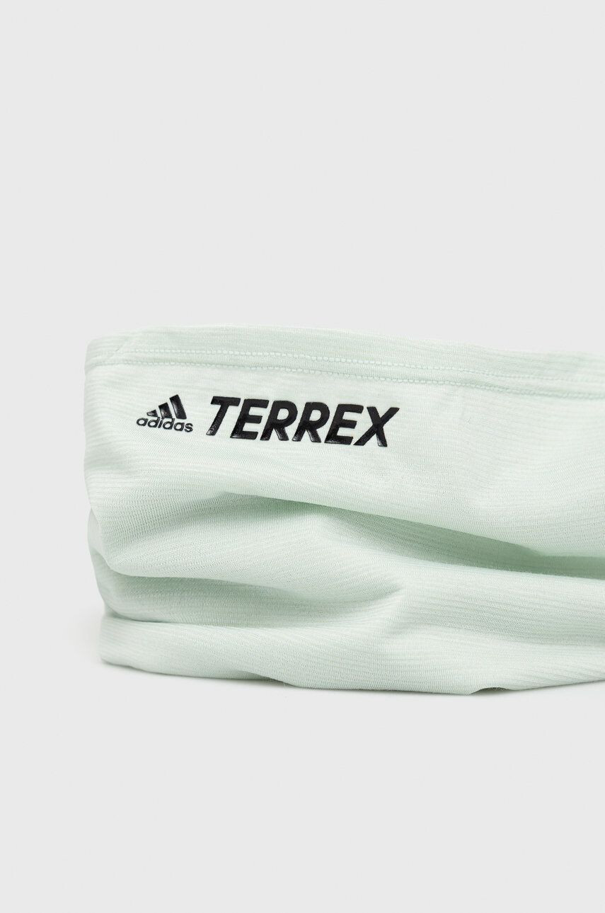 adidas TERREX Nákrčník zelená barva hladký - Pepit.cz