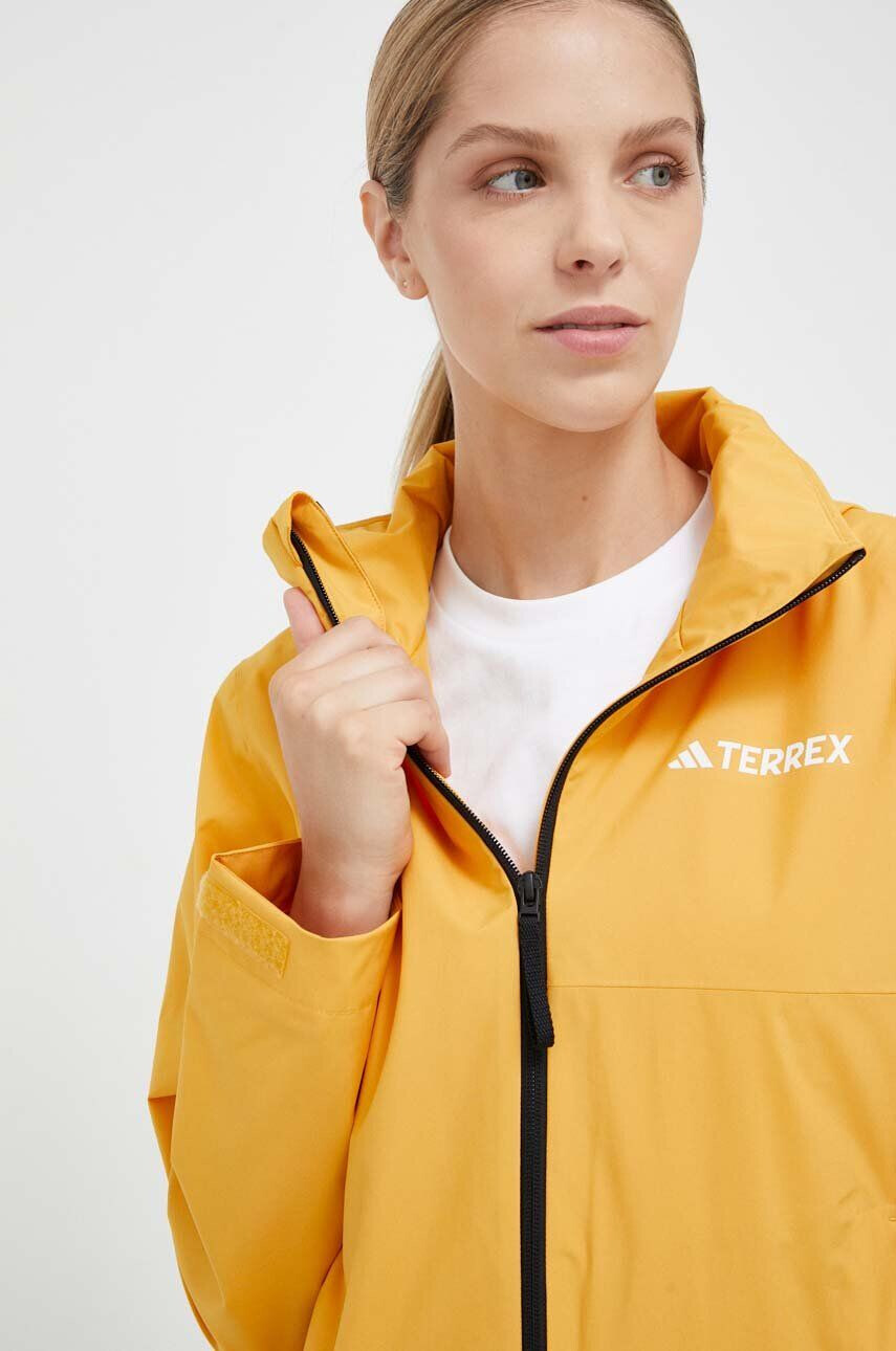 adidas TERREX Nepromokavá bunda Multi RAIN.RDY dámská žlutá barva - Pepit.cz