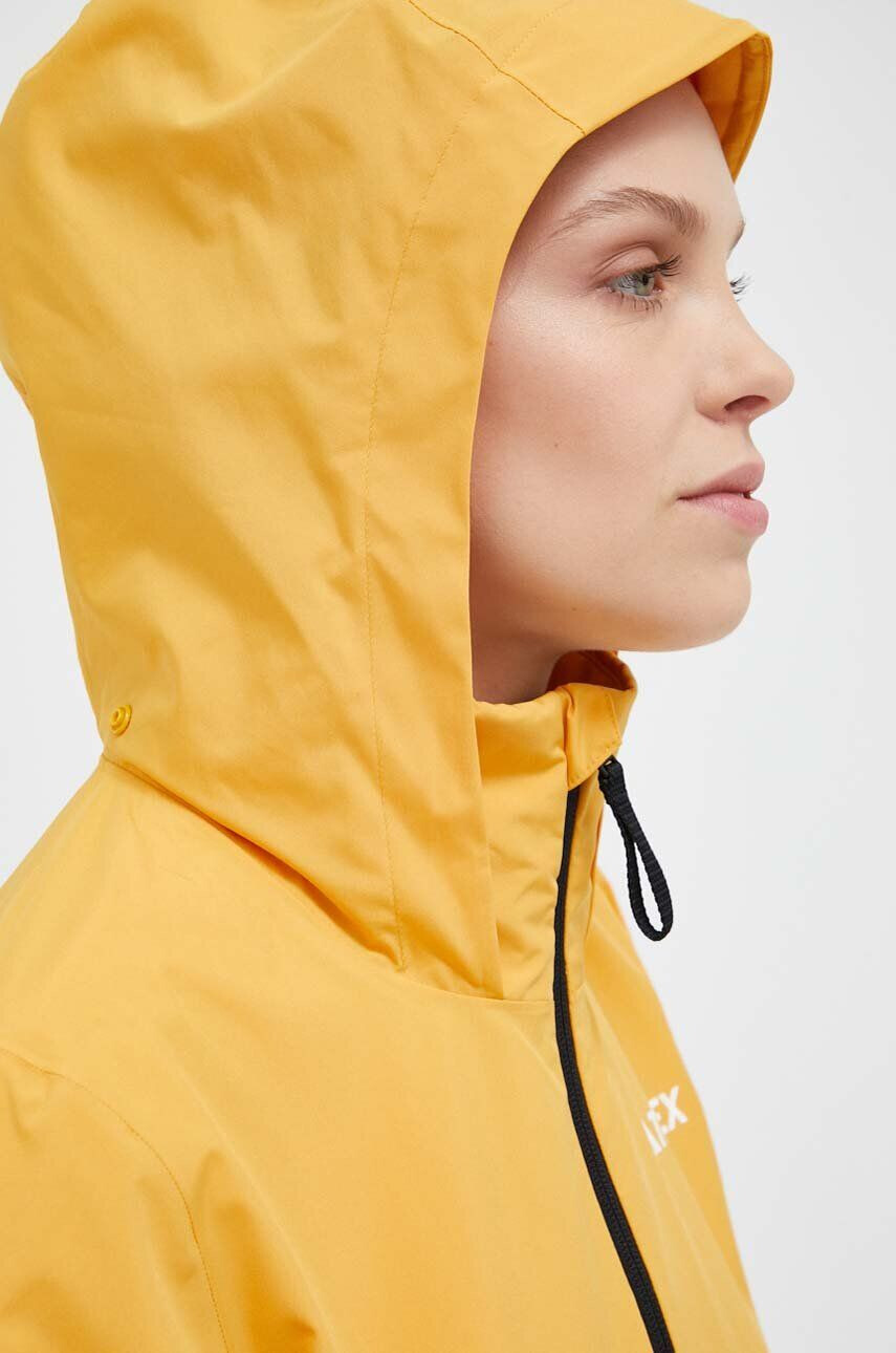 adidas TERREX Nepromokavá bunda Multi RAIN.RDY dámská žlutá barva - Pepit.cz