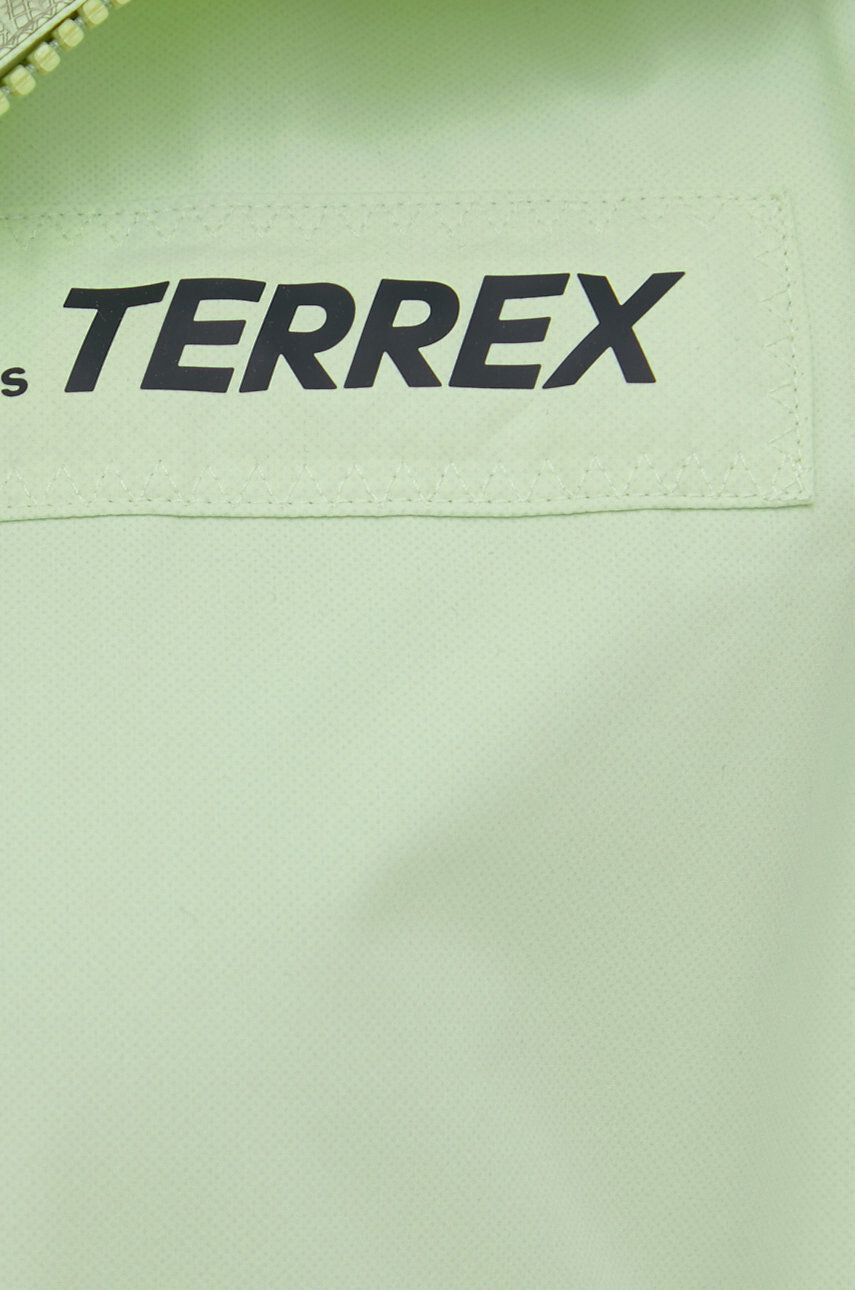 adidas TERREX Nepromokavá bunda Utilitas dámská zelená barva zimní - Pepit.cz