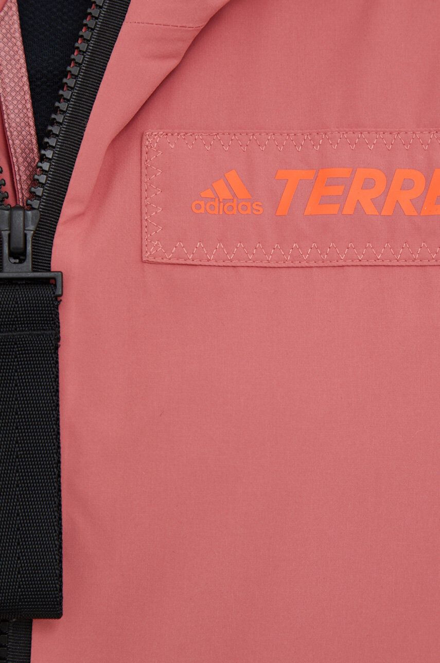 adidas TERREX Nepromokavá bunda Utilitas dámská oranžová barva - Pepit.cz