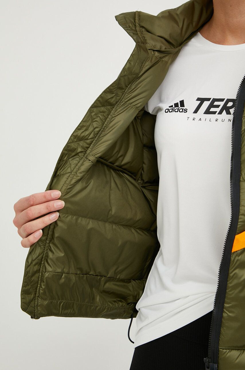 adidas TERREX Péřová sportovní bunda Utilit hnědá barva - Pepit.cz