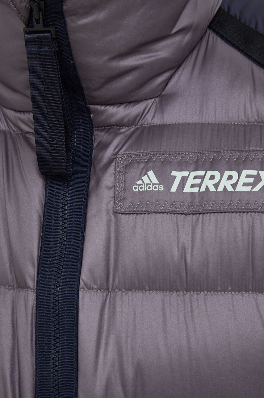 adidas TERREX Péřová sportovní bunda Utilitas tmavomodrá barva - Pepit.cz