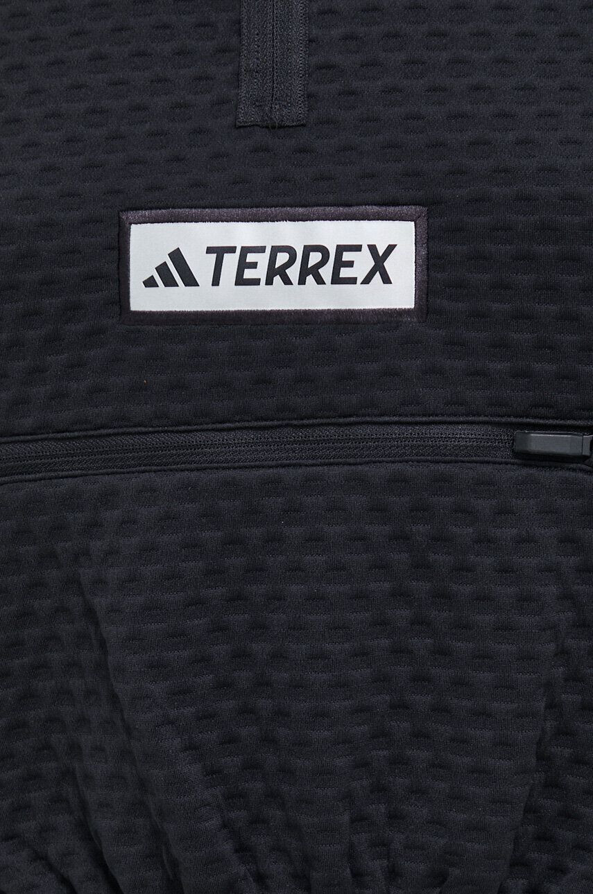 adidas TERREX Sportovní mikina Utilitas černá barva s aplikací - Pepit.cz