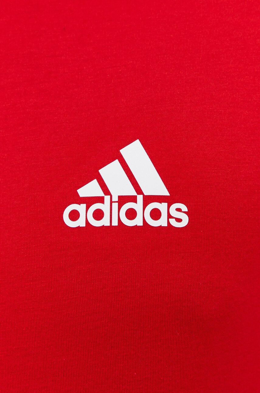 adidas Tréninkové tričko GT5552 červená barva hladký - Pepit.cz