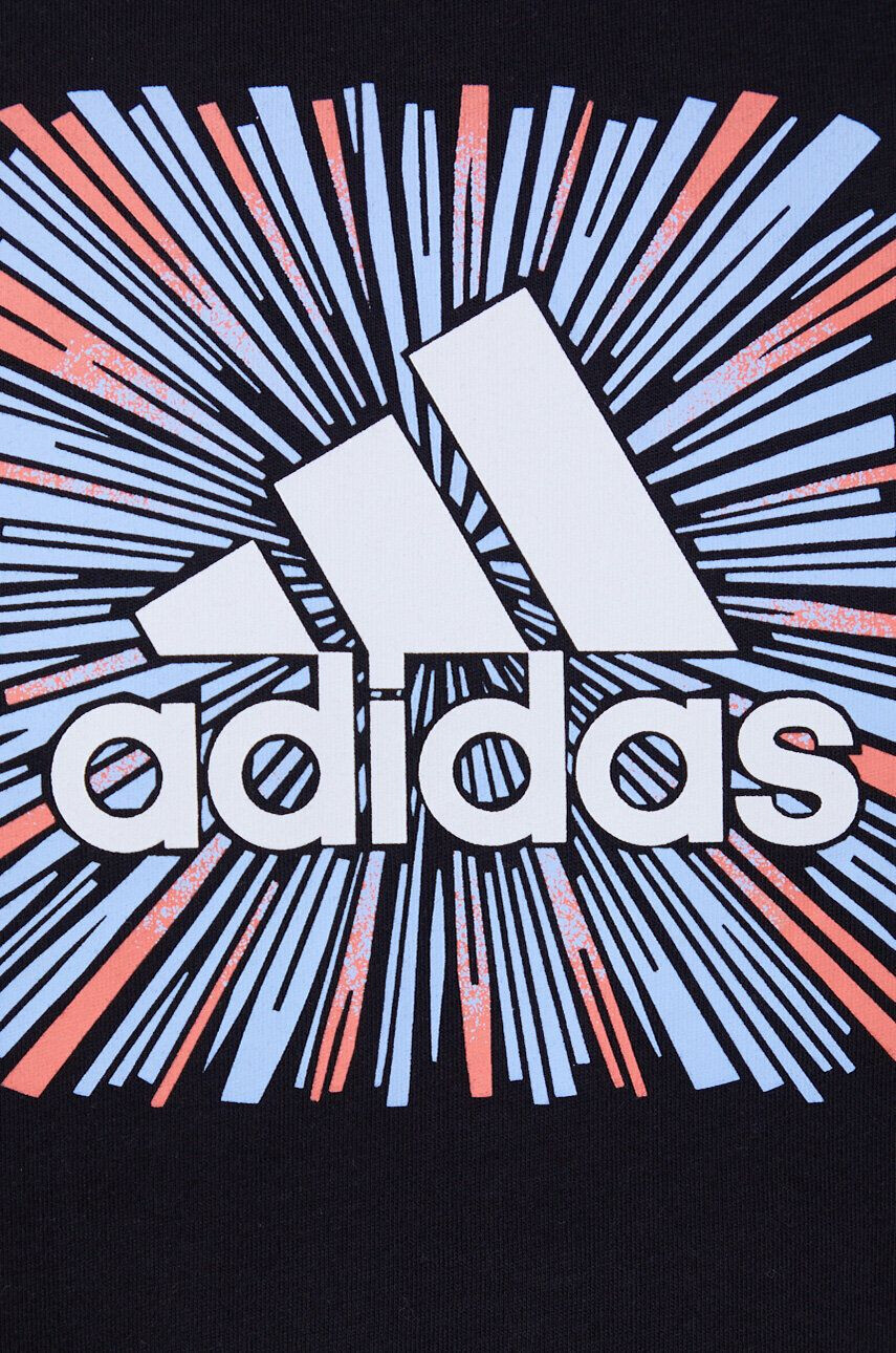 adidas Tričko černá barva s potiskem - Pepit.cz