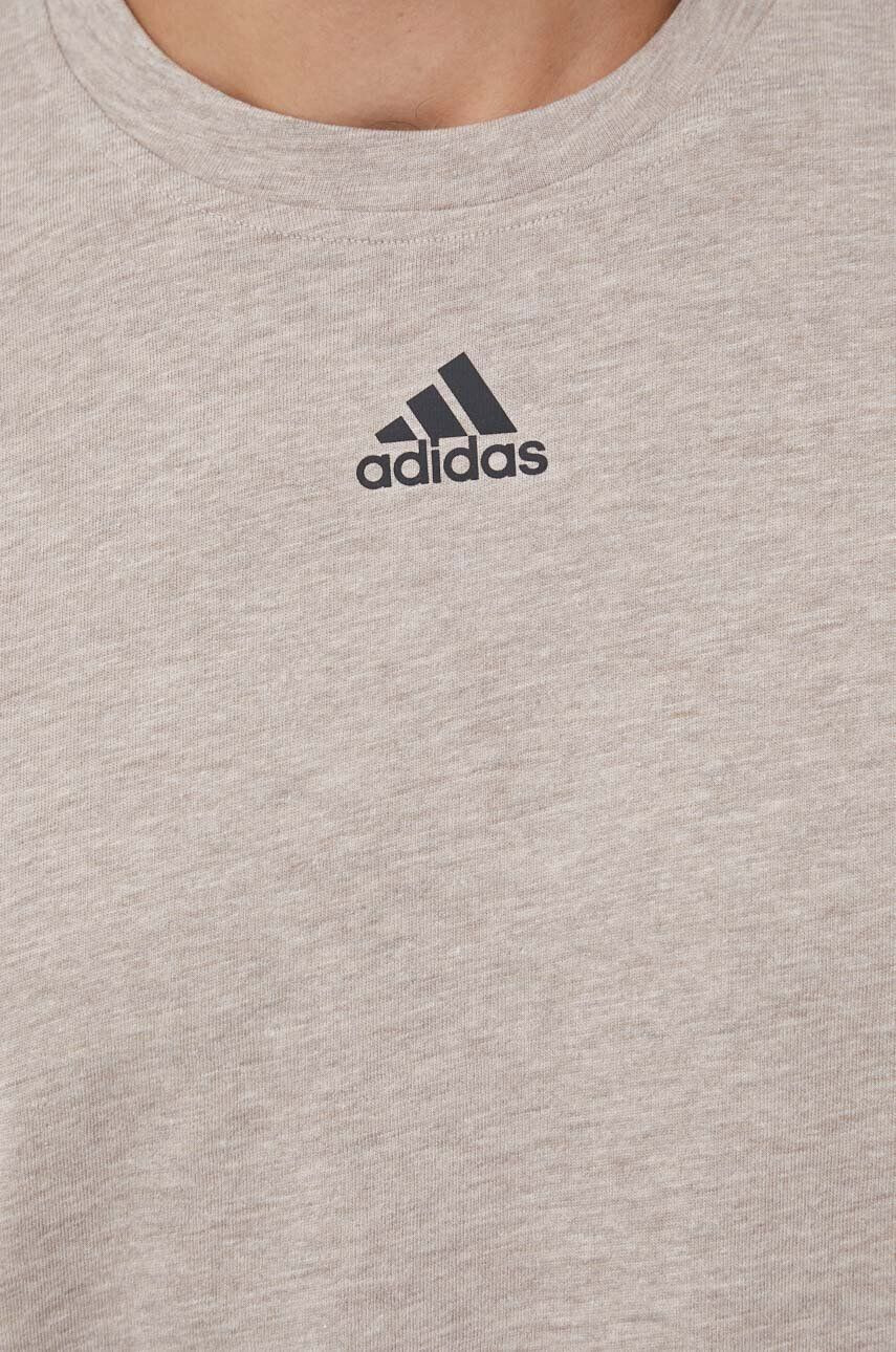 adidas Tričko béžová barva - Pepit.cz