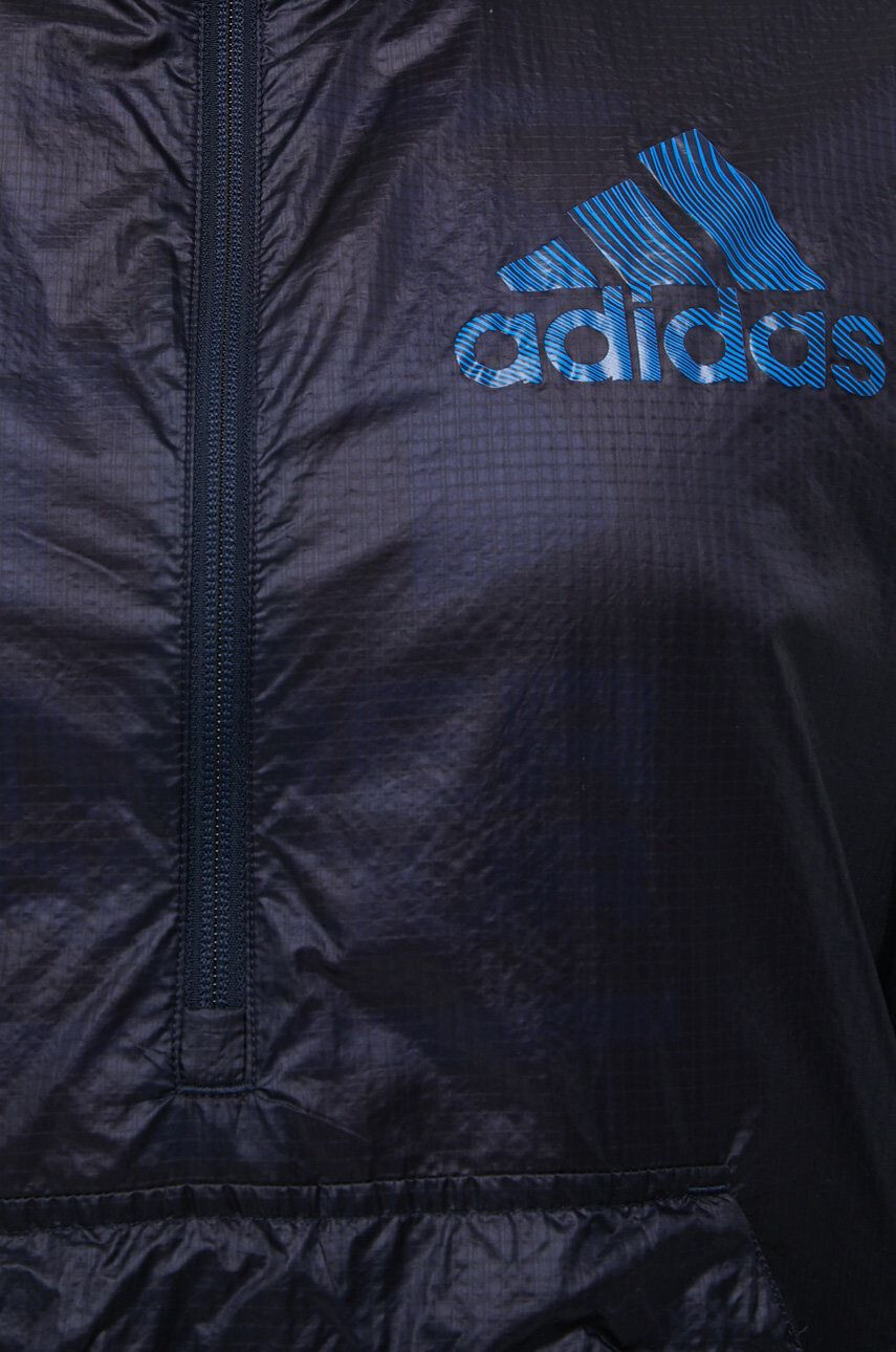 adidas Větrovka Season HD4335 tmavomodrá barva přechodná oversize - Pepit.cz